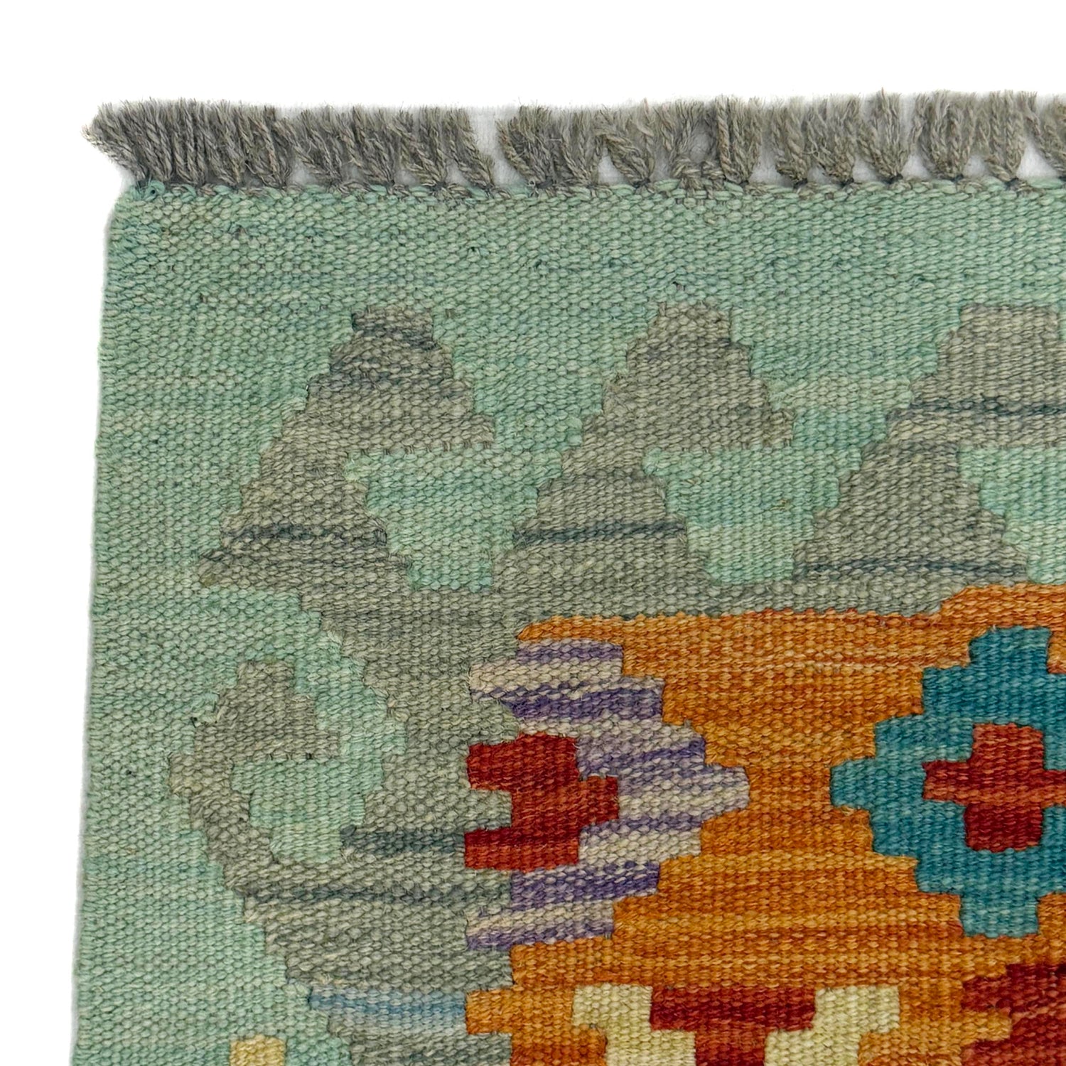 Handmade Multi Kilim Geometric 2x4 ft