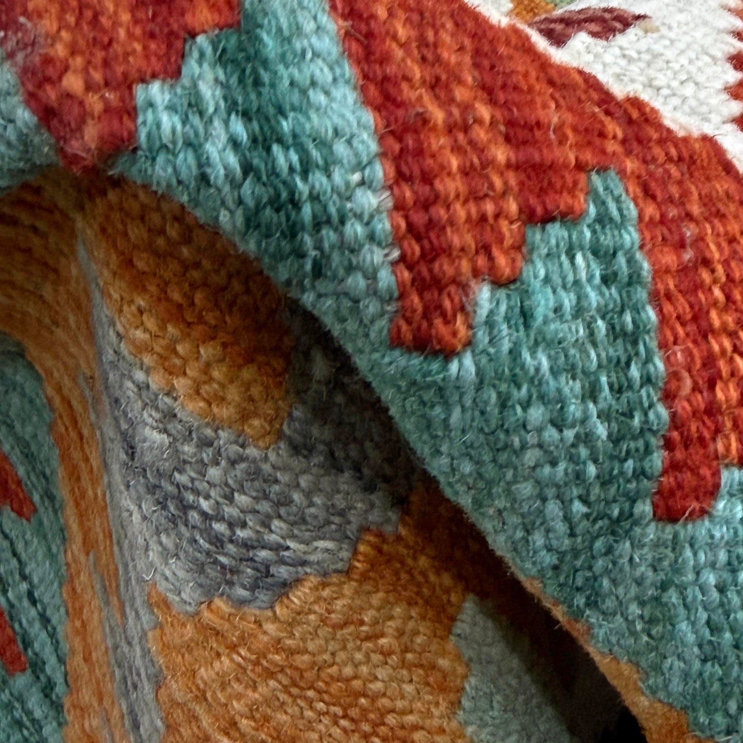 Handmade Multi Kilim Geometric 2x4 ft
