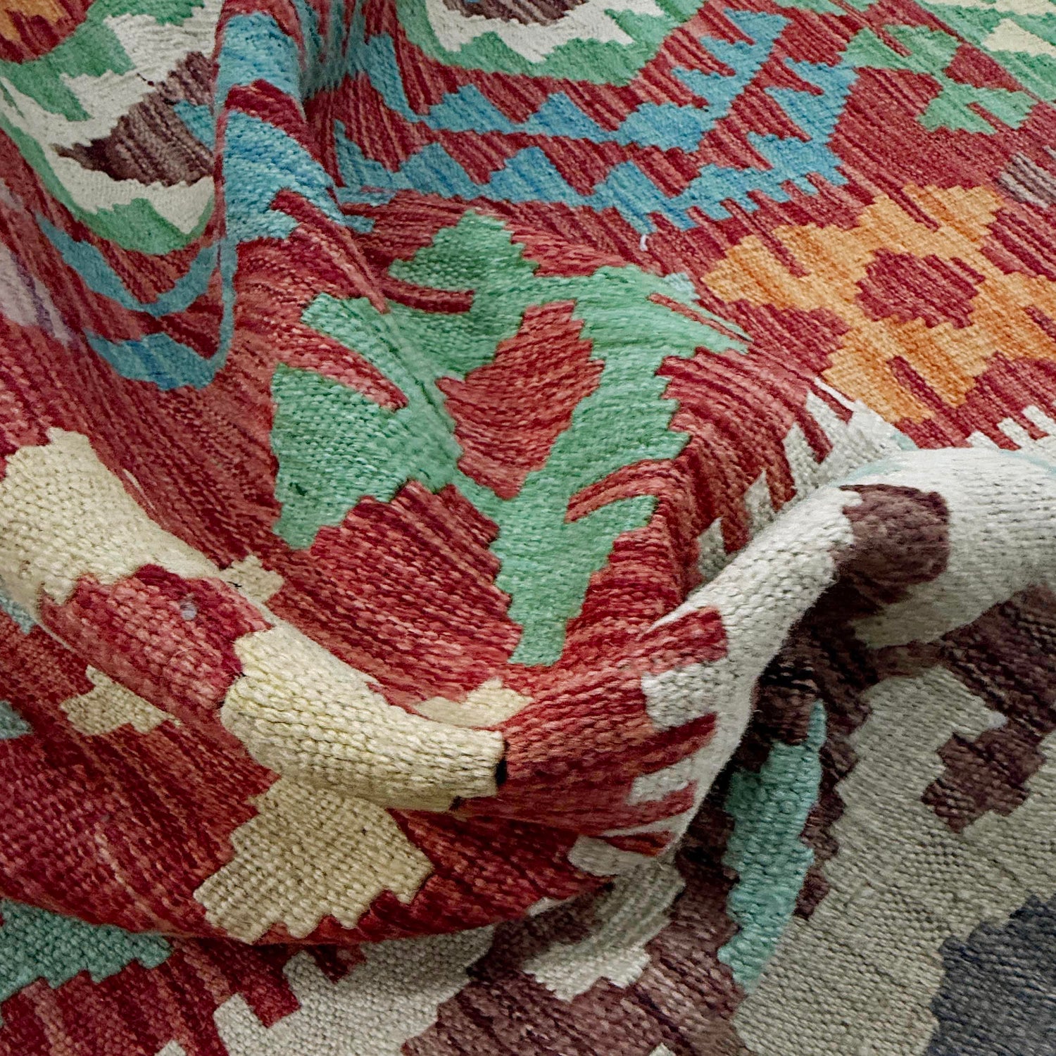 Handmade Multi Kilim Geometric 7x10 ft