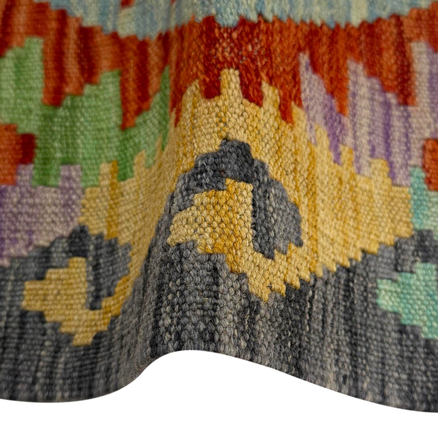 Handmade Multi Kilim Geometric 2x4 ft