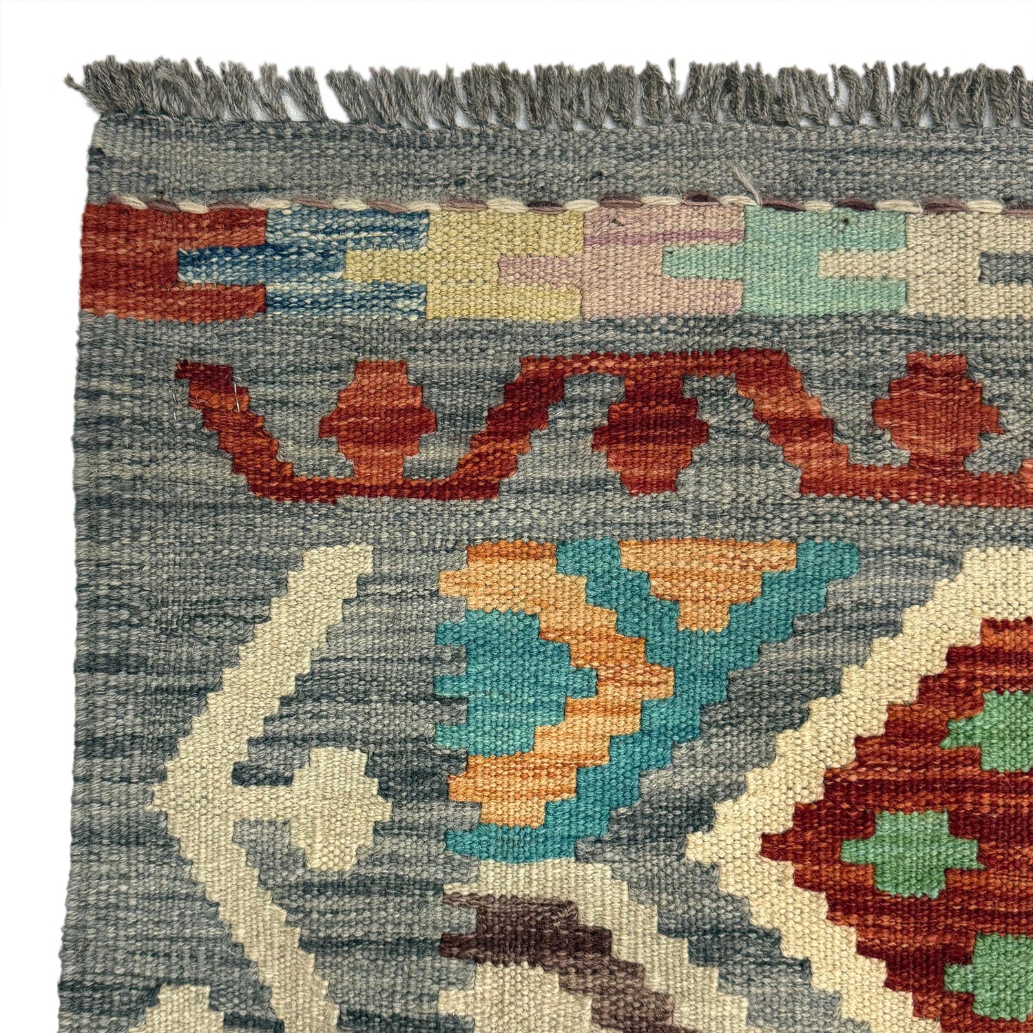 Handmade Multi Kilim Geometric 7x10 ft