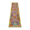 Handmade Multi Kilim Geometric 10' Runner