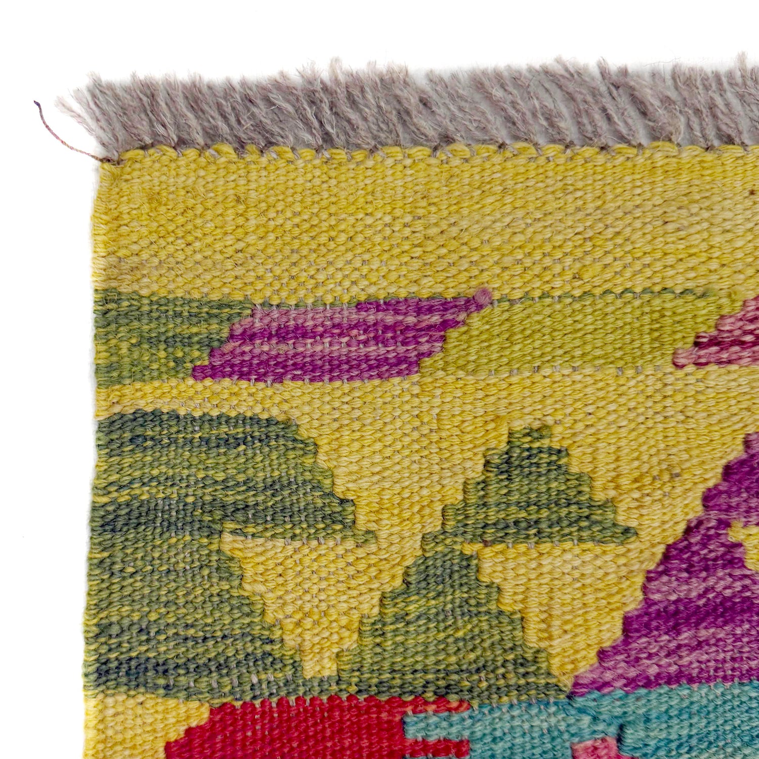 Handmade Multi Kilim Geometric 10' Runner
