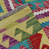 Handmade Multi Kilim Geometric 10' Runner