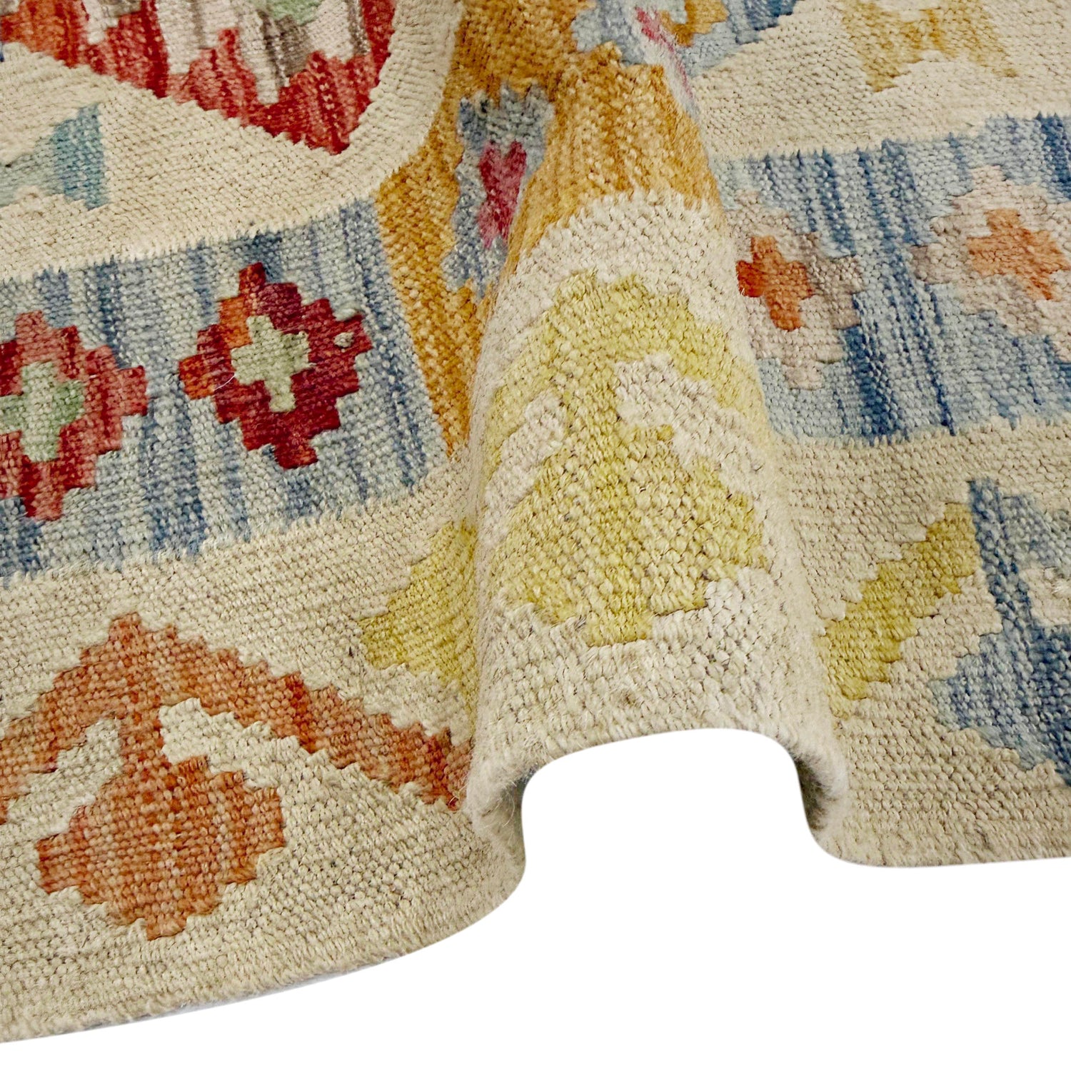 Handmade Multi Kilim Geometric 2x4 ft