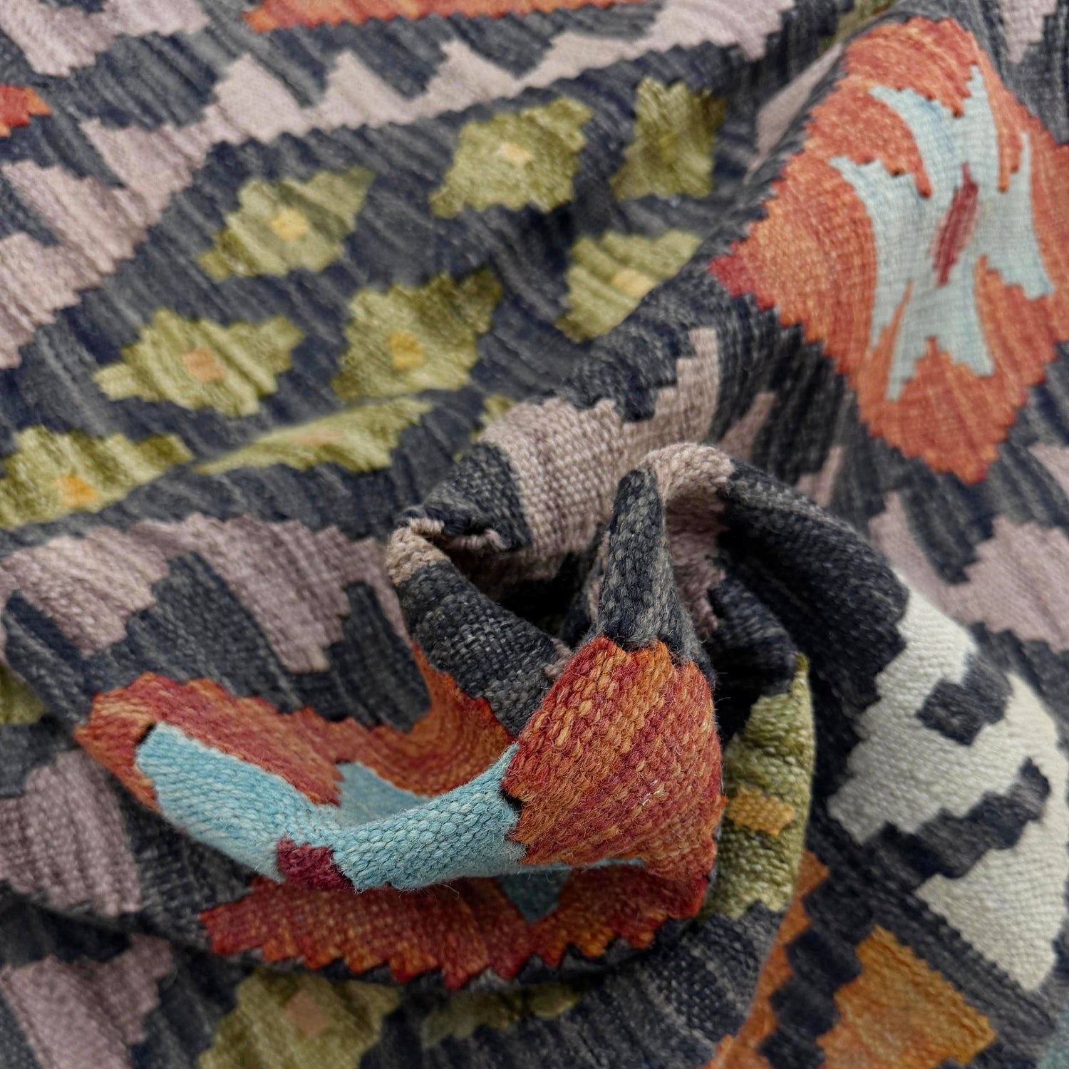 Handmade Multi Kilim Geometric 3x5 ft