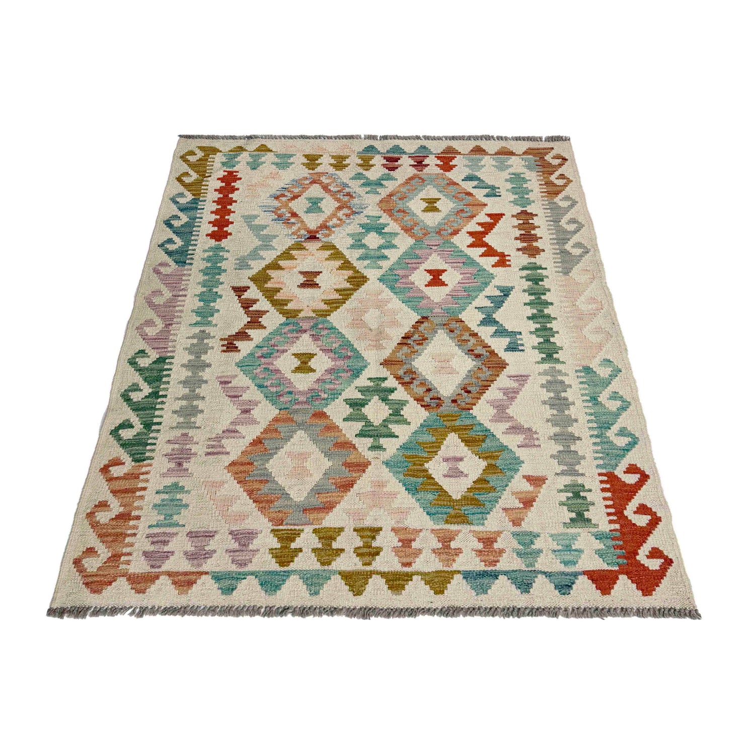 Handmade Multi Kilim Geometric 3x5 ft