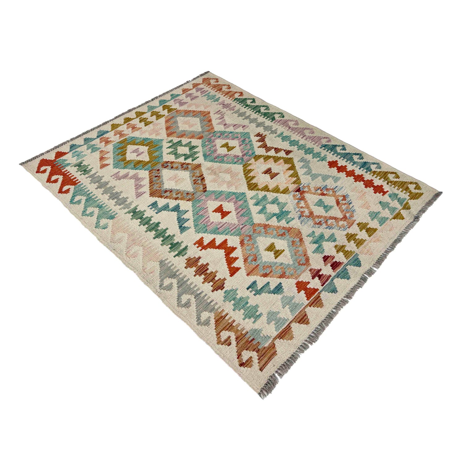 Handmade Multi Kilim Geometric 3x5 ft