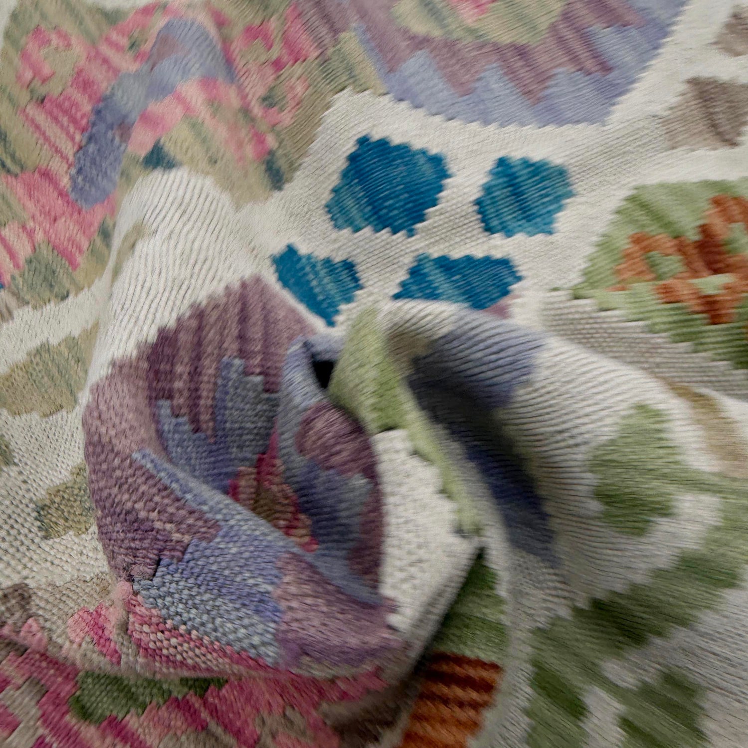 Handmade Multi Kilim Geometric 3x5 ft