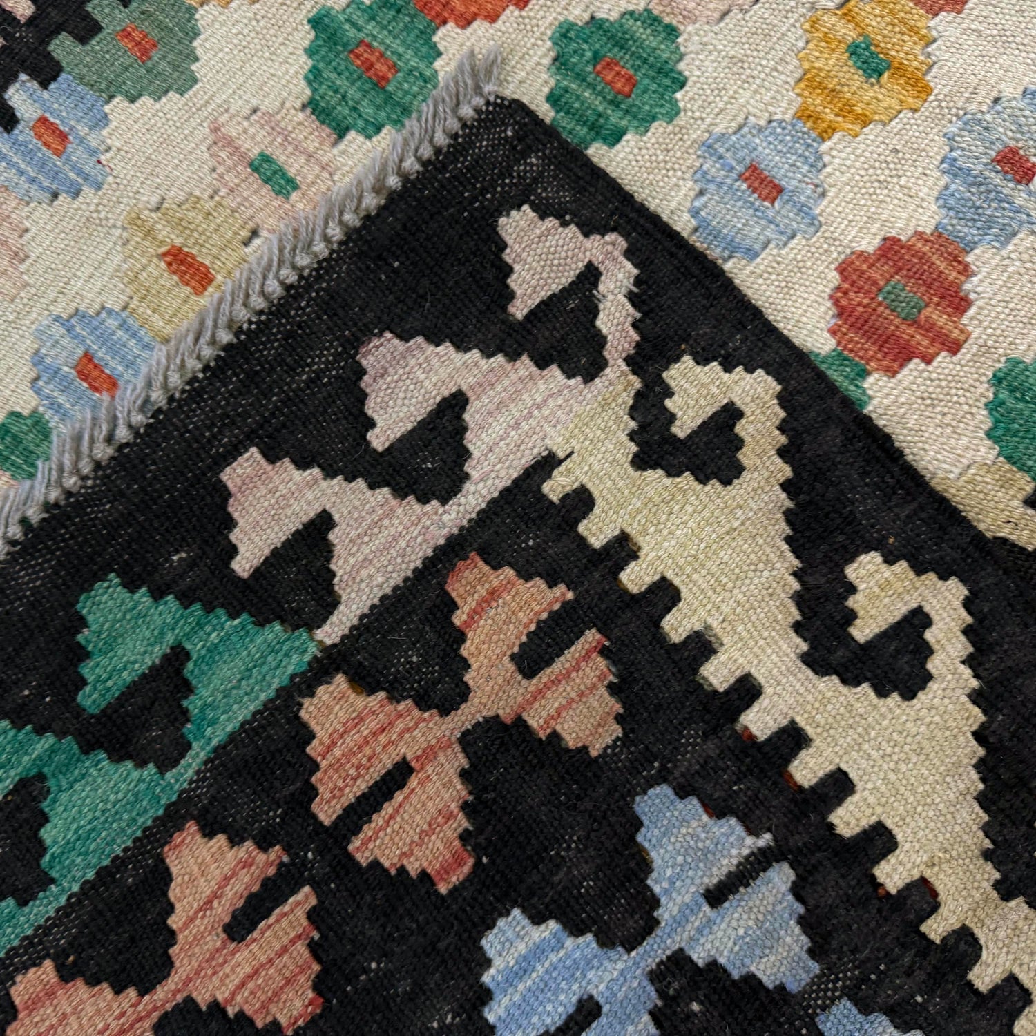 Handmade Multi Kilim Geometric 3x5 ft