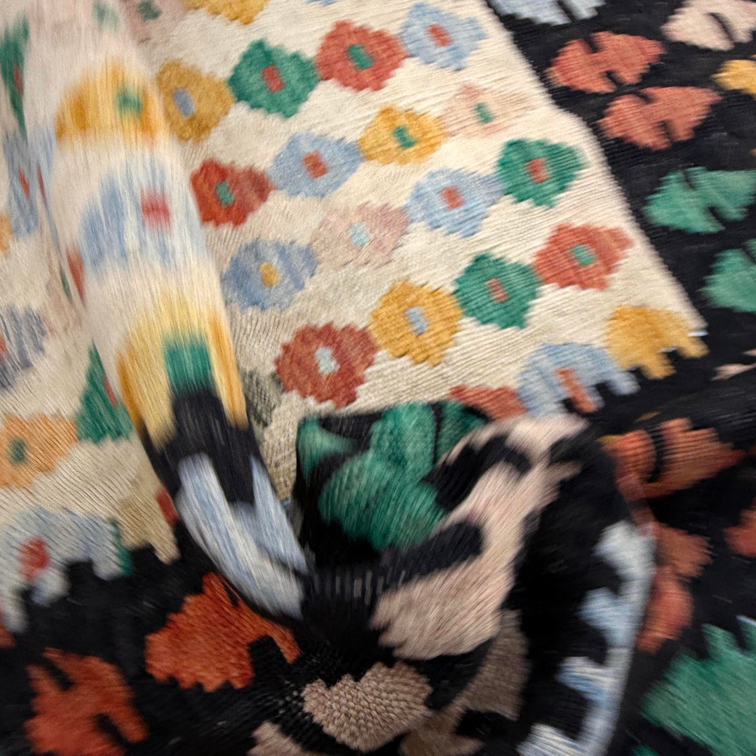Handmade Multi Kilim Geometric 3x5 ft