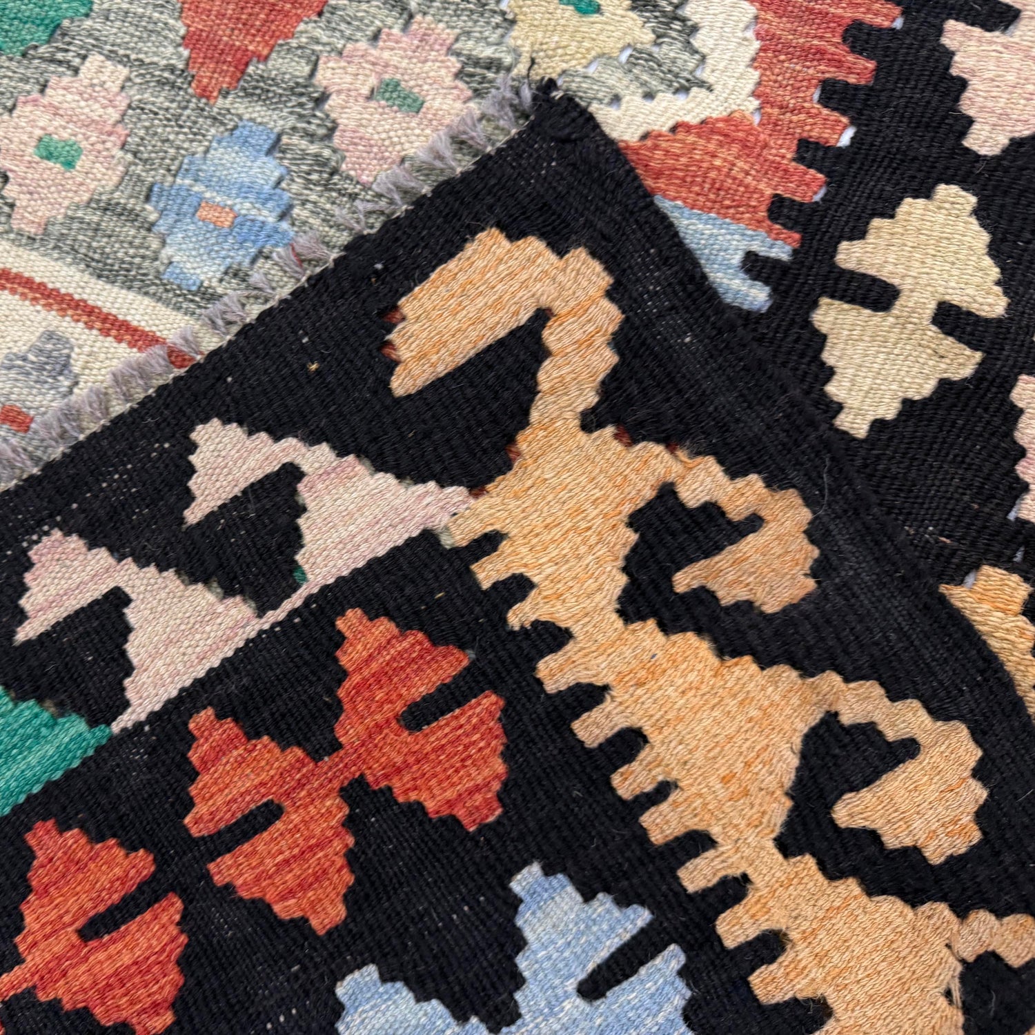 Handmade Multi Kilim Geometric 3x5 ft