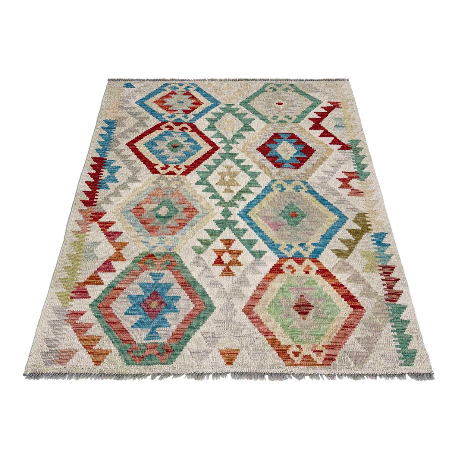 Handmade Multi Kilim Geometric 3x5 ft