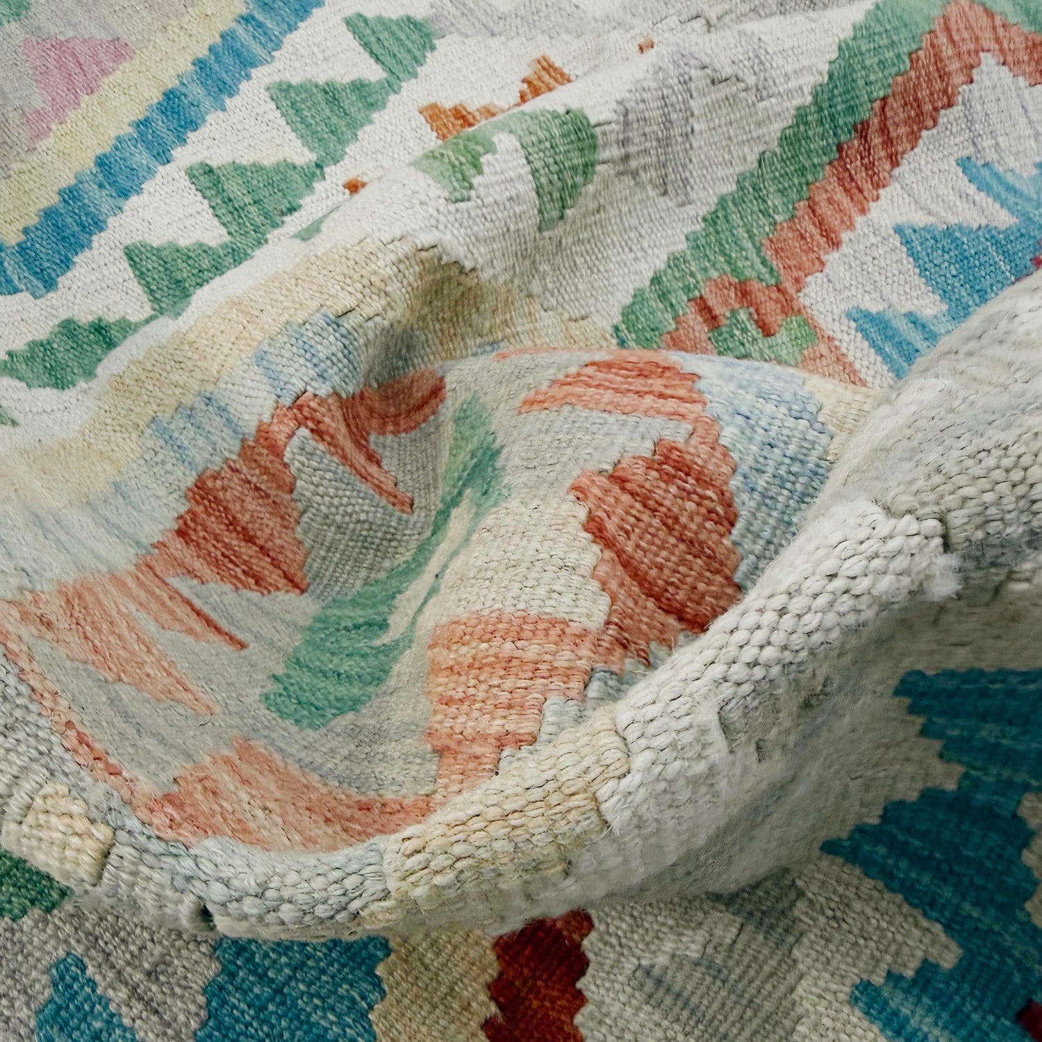 Handmade Multi Kilim Geometric 3x5 ft
