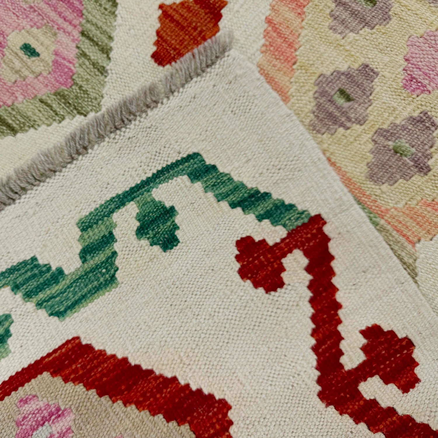 Handmade Multi Kilim Geometric 3x5 ft
