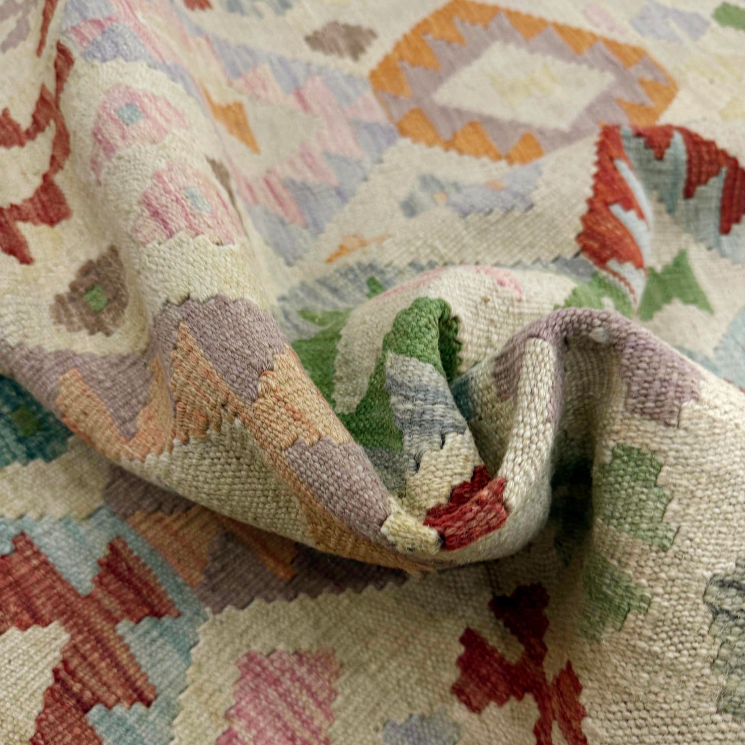 Handmade Multi Kilim Geometric 3x5 ft