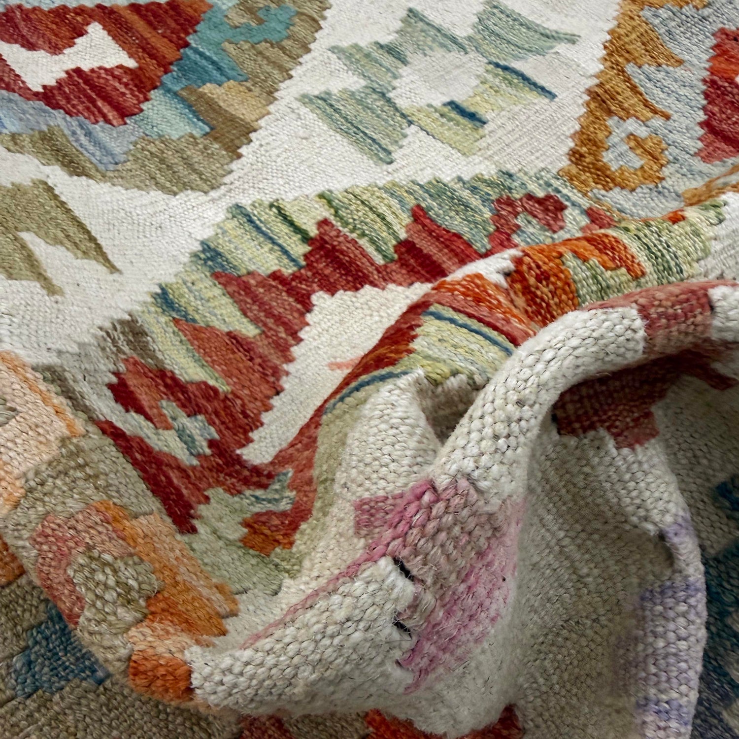 Handmade Multi Kilim Geometric 3x5 ft