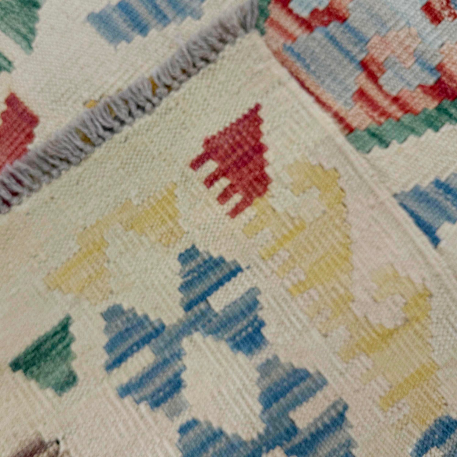 Handmade Multi Kilim Geometric 2x4 ft