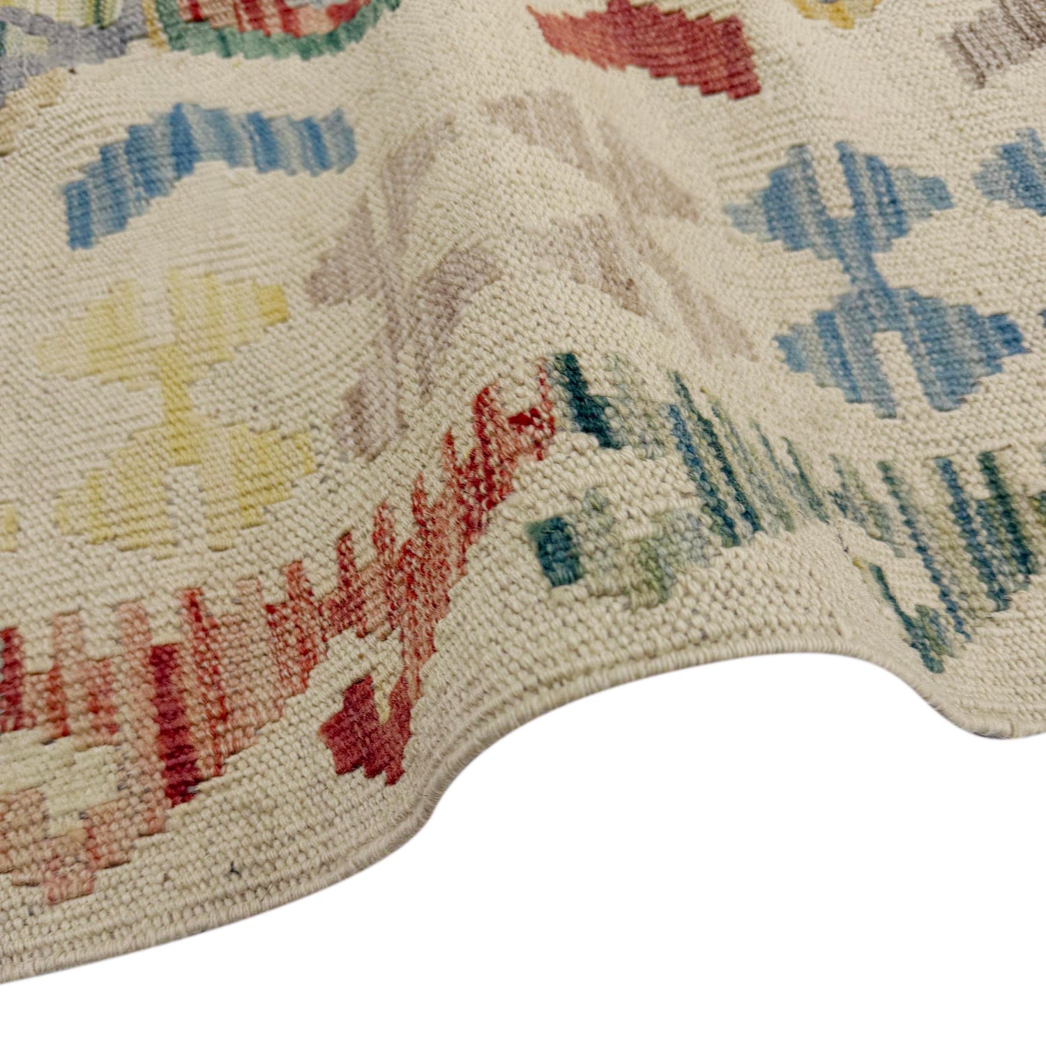 Handmade Multi Kilim Geometric 2x4 ft
