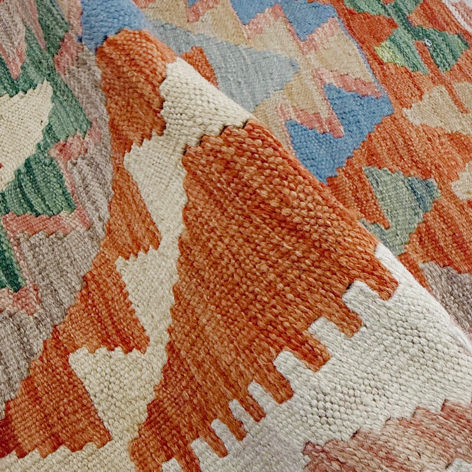 Handmade Multi Kilim Geometric 2x4 ft