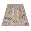 Handmade Multi Kilim Geometric 5x8 ft