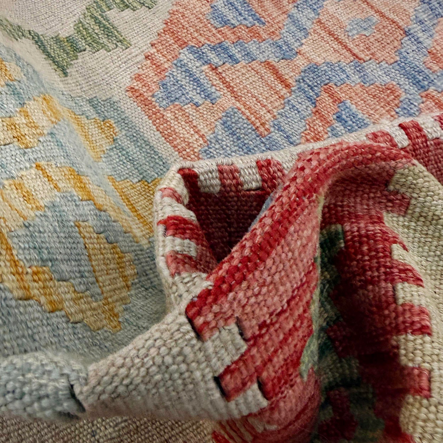 Handmade Multi Kilim Geometric 3x5 ft