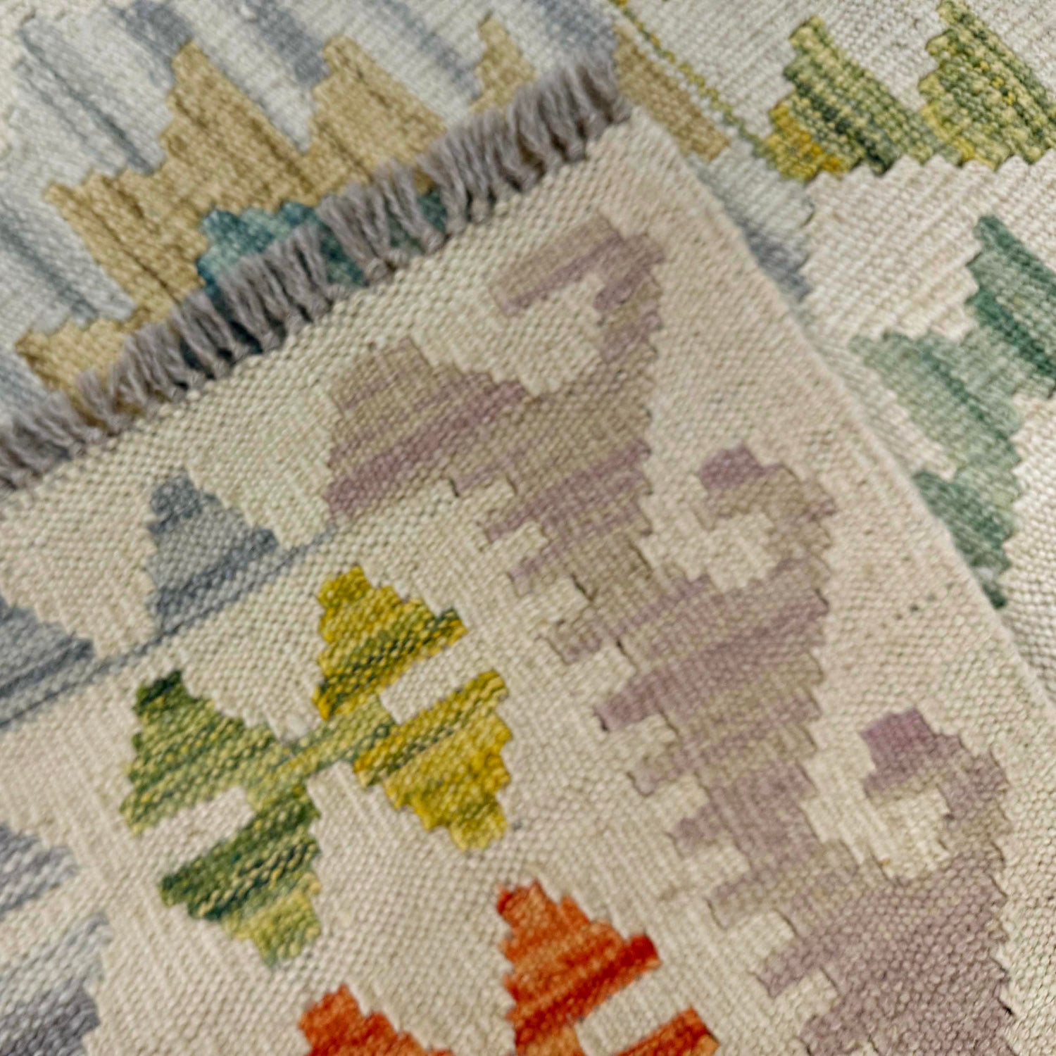 Handmade Multi Kilim Geometric 2x4 ft
