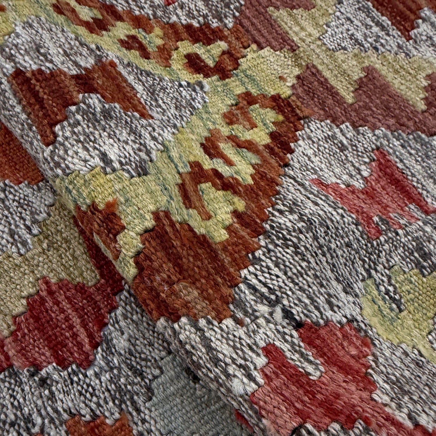 Handmade Multi Kilim Geometric 2x4 ft