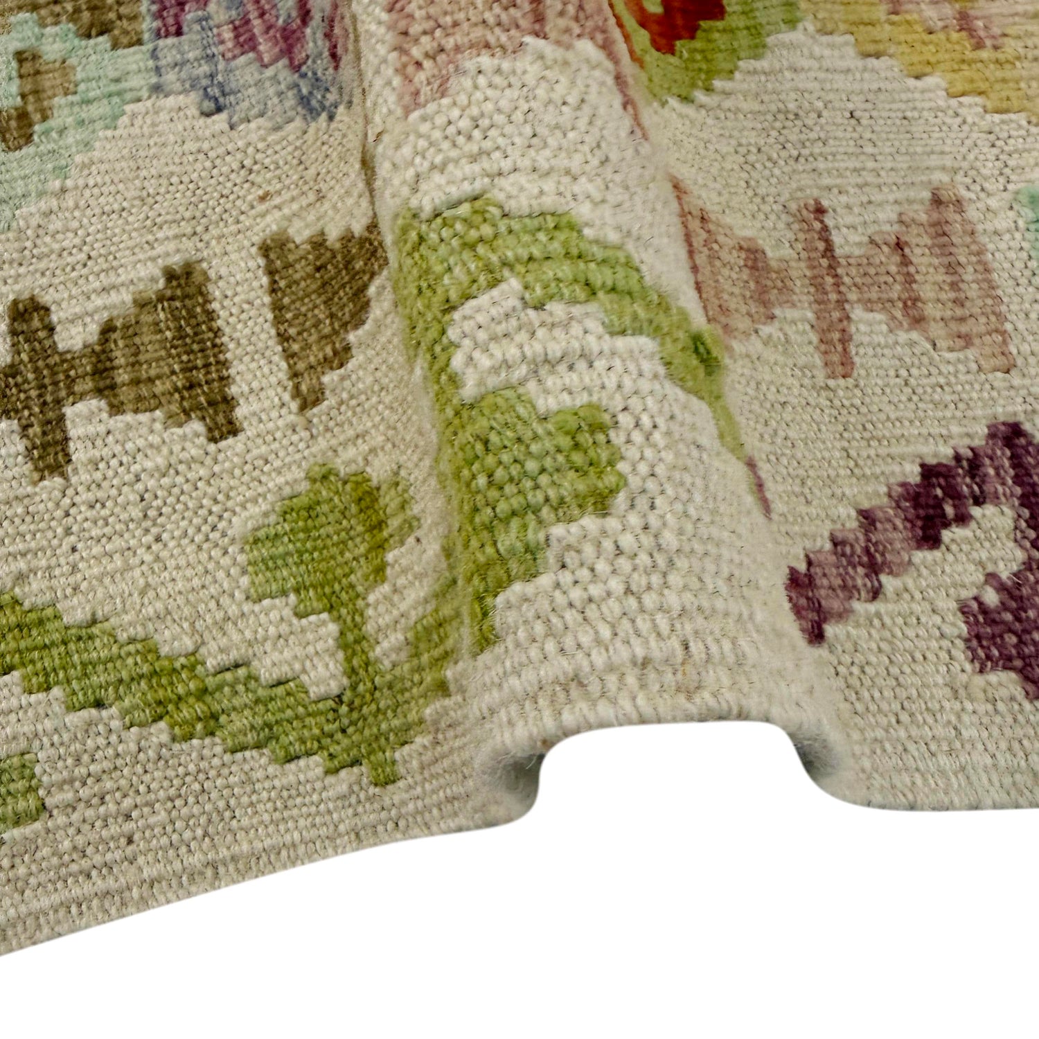 Handmade Multi Kilim Geometric 2x4 ft