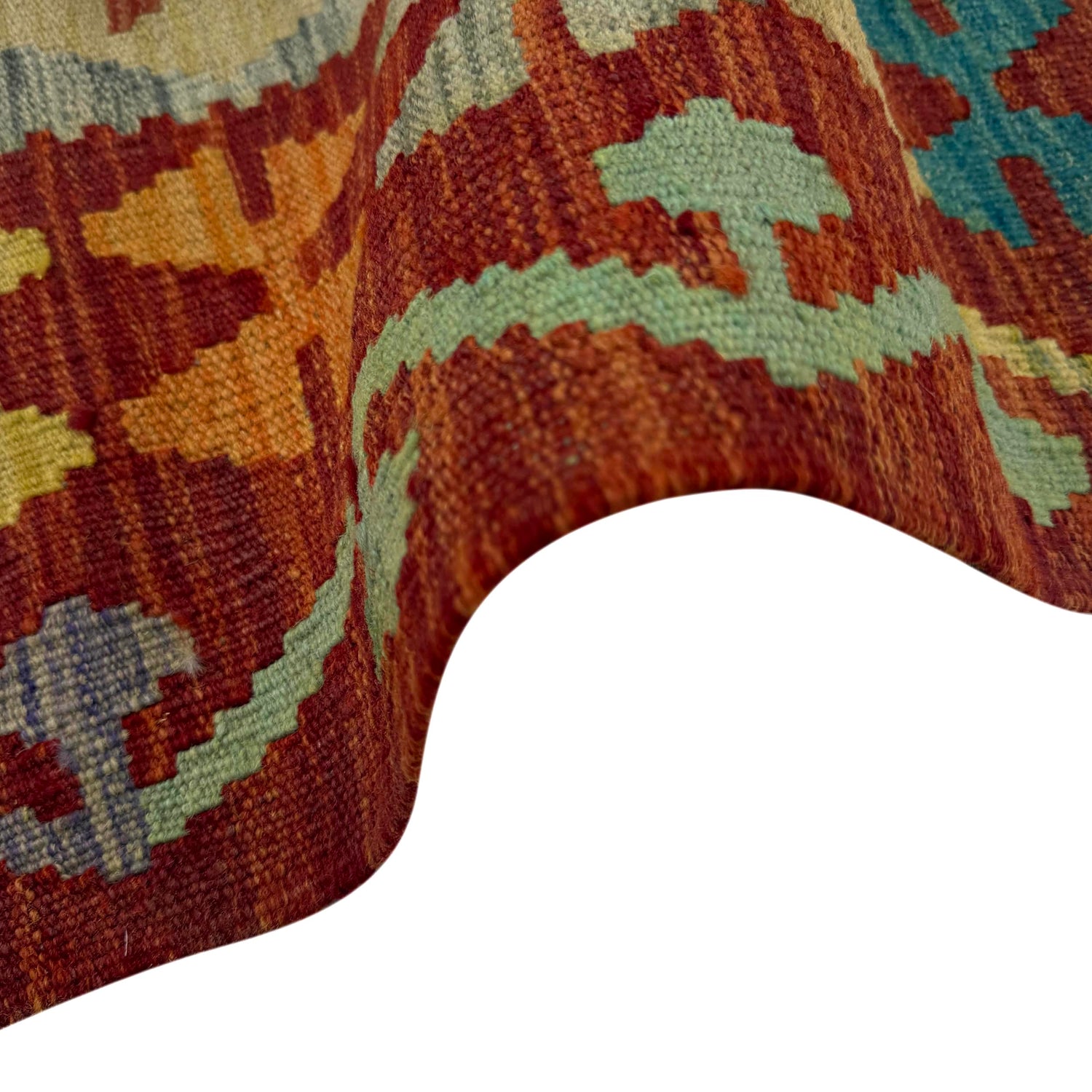 Handmade Multi Kilim Geometric 2x4 ft