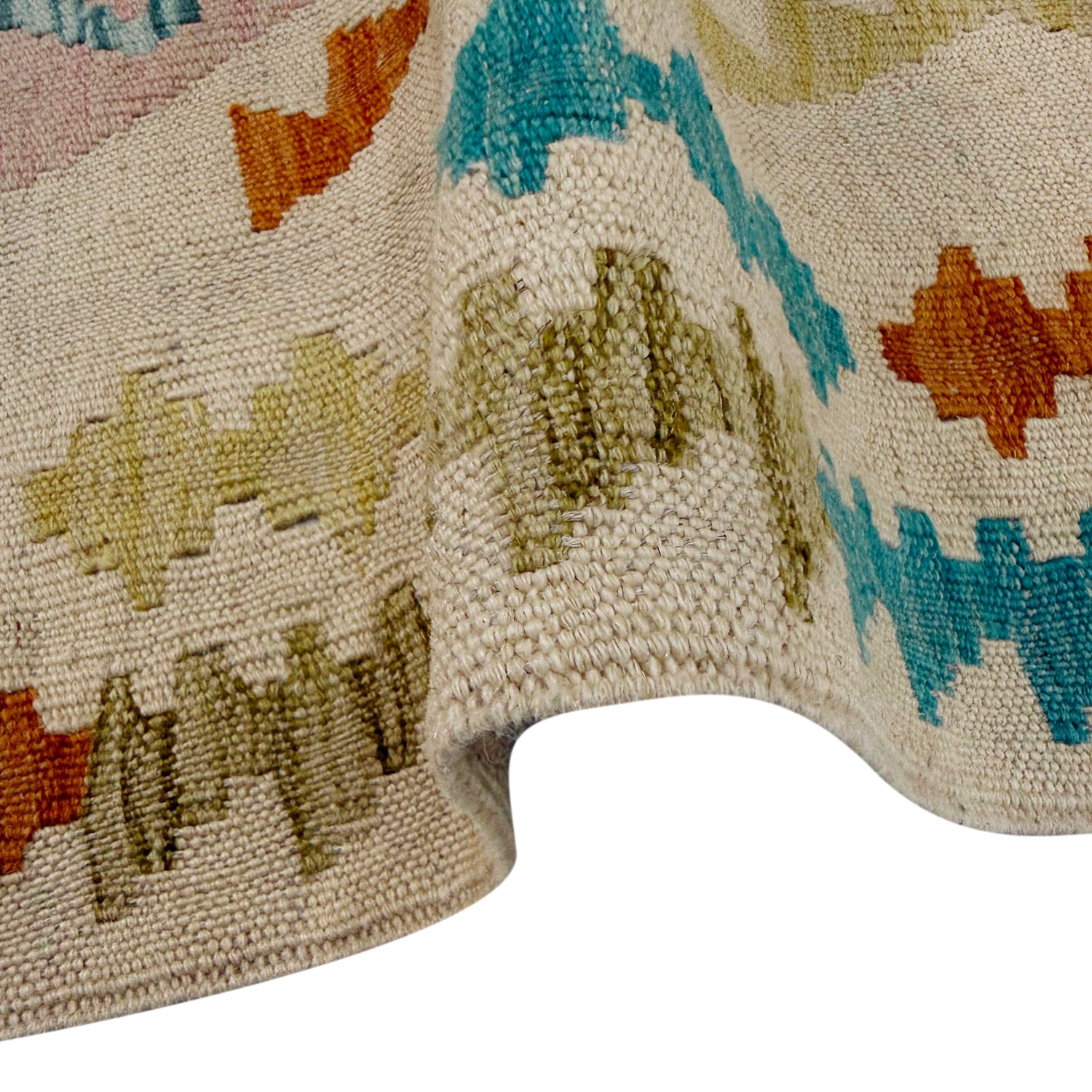 Handmade Multi Kilim Geometric 2x4 ft