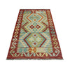 Handmade Multi Kilim Geometric 2x4 ft