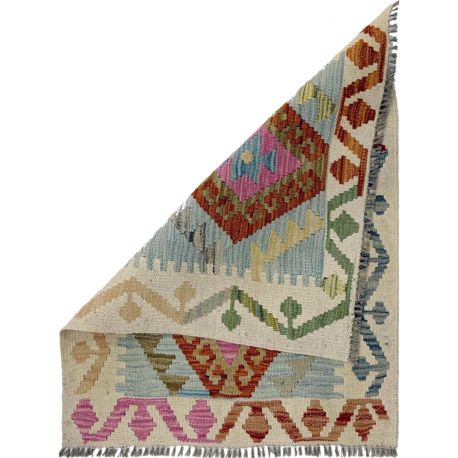 Handmade Multi Kilim Geometric 2x3 ft