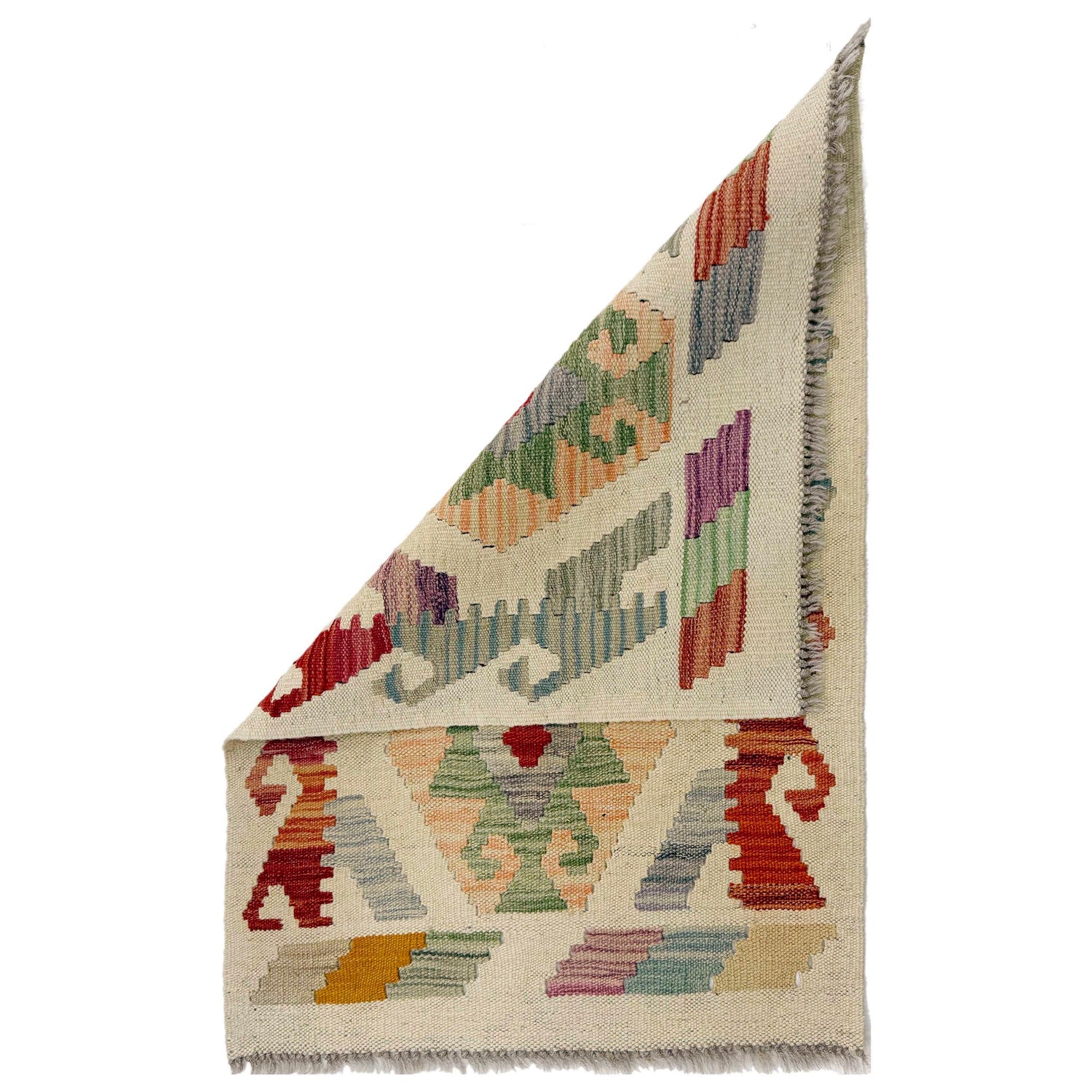 Handmade Multi Kilim Geometric 2x3 ft