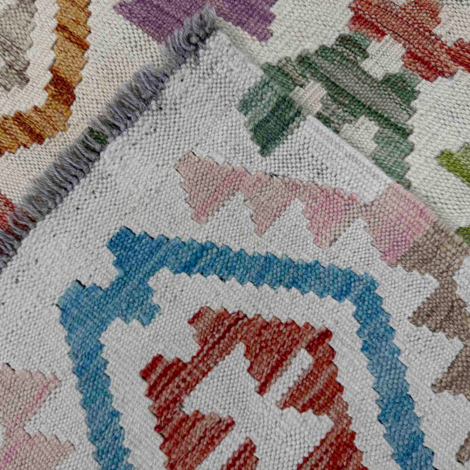 Handmade Multi Kilim Geometric 6x9 ft