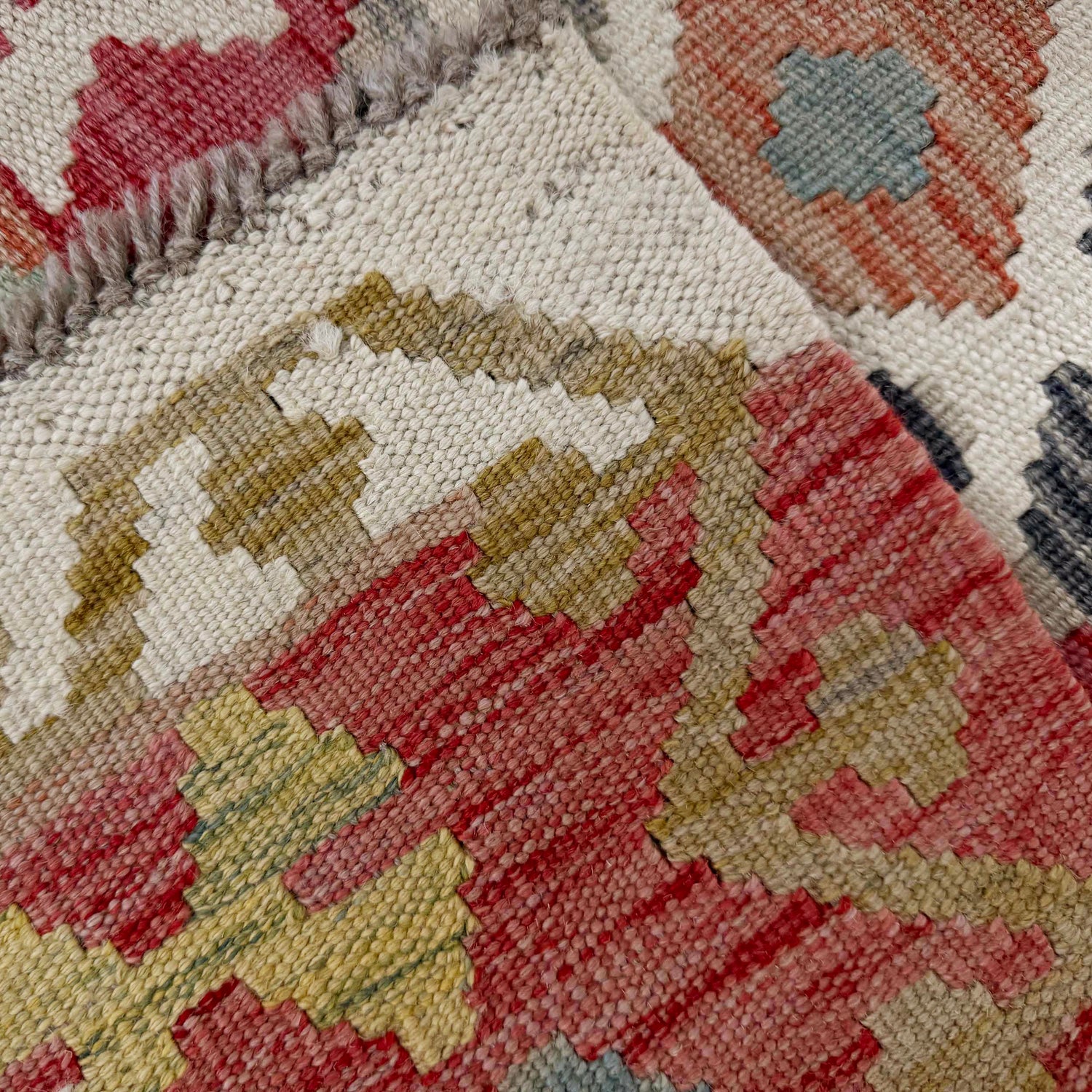 Handmade Multi Kilim Geometric 2x4 ft