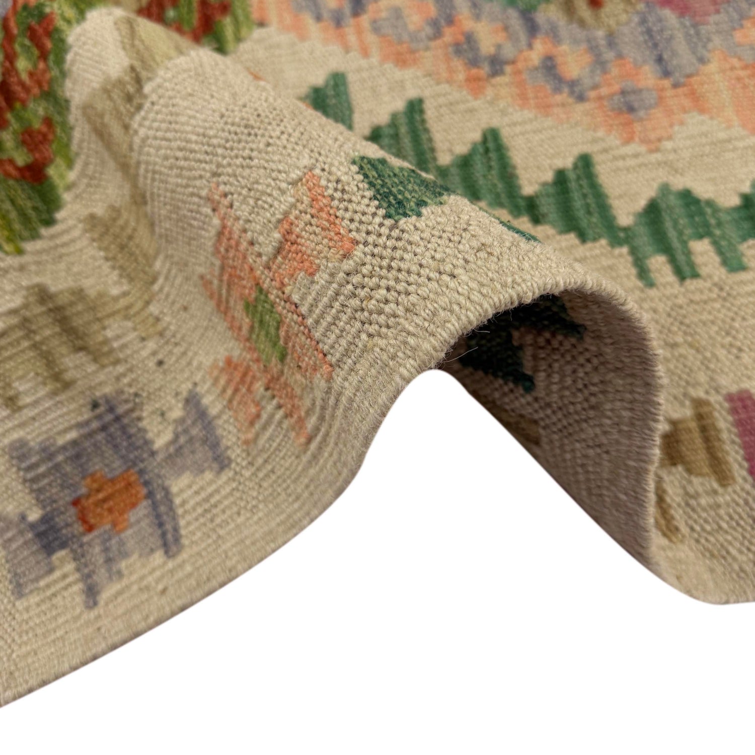 Handmade Multi Kilim Geometric 2x4 ft