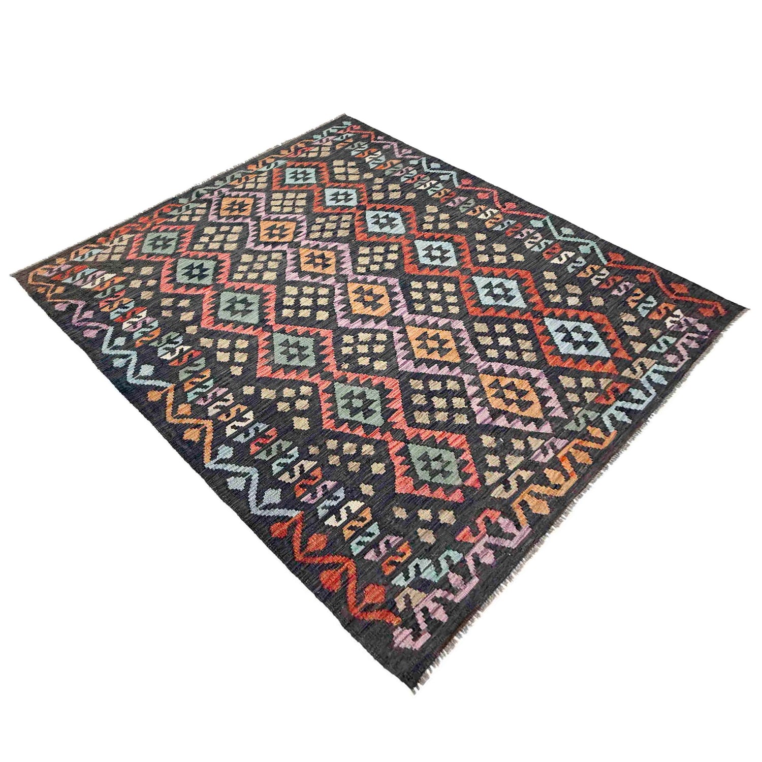 Handmade Multi Kilim Geometric 5x8 ft