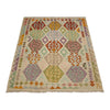 Handmade Multi Kilim Geometric 4x7 ft