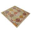Handmade Multi Kilim Geometric 4x7 ft