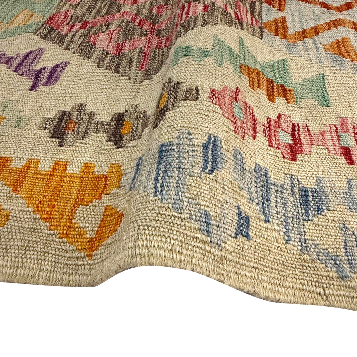Handmade Multi Kilim Geometric 4x7 ft