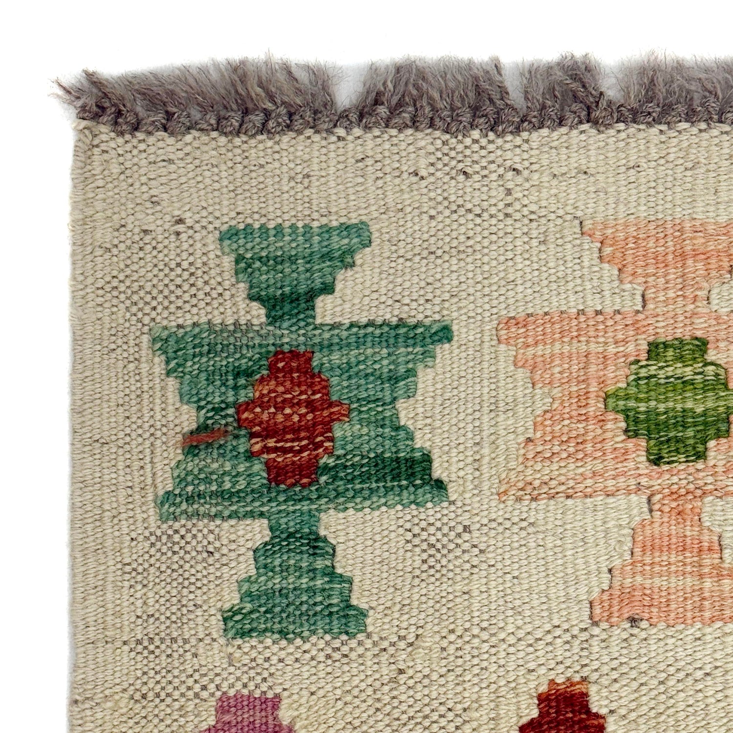 Handmade Multi Kilim Geometric 2x4 ft