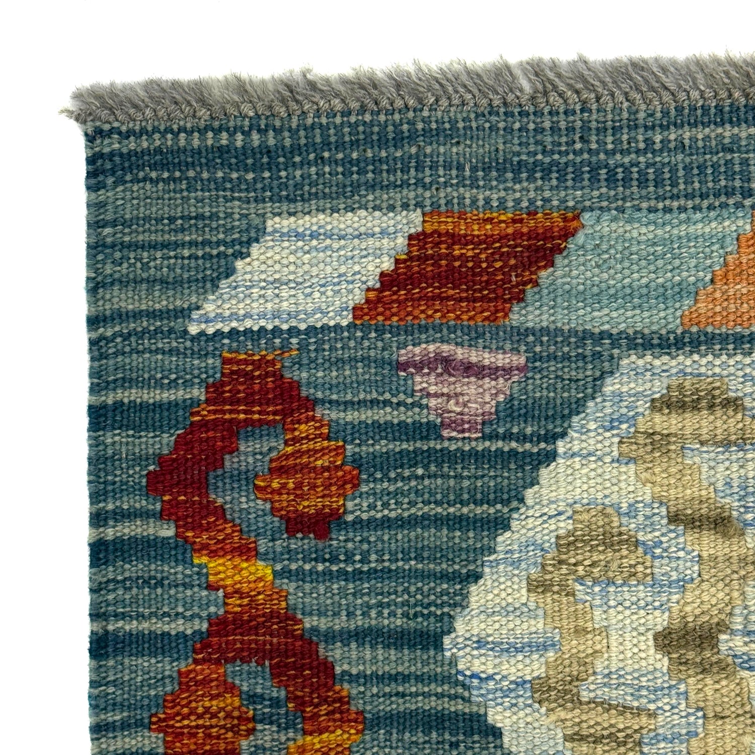 Handmade Multi Kilim Geometric 2x4 ft