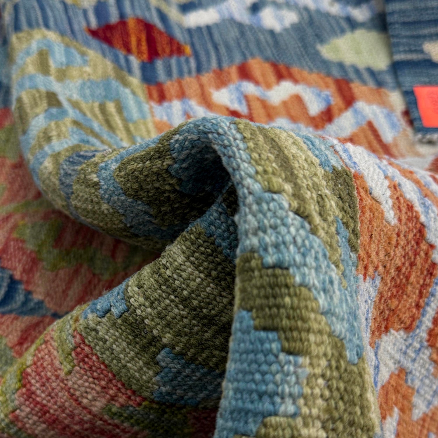 Handmade Multi Kilim Geometric 2x4 ft