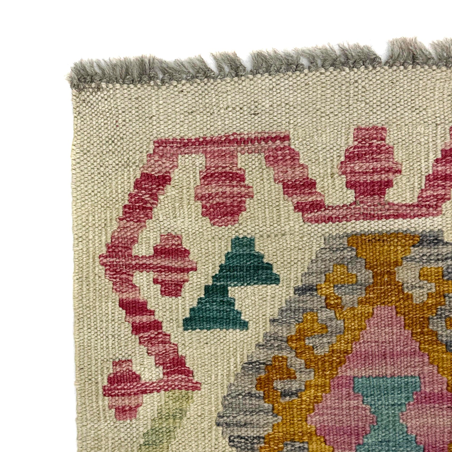 Handmade Multi Kilim Geometric 2x4 ft