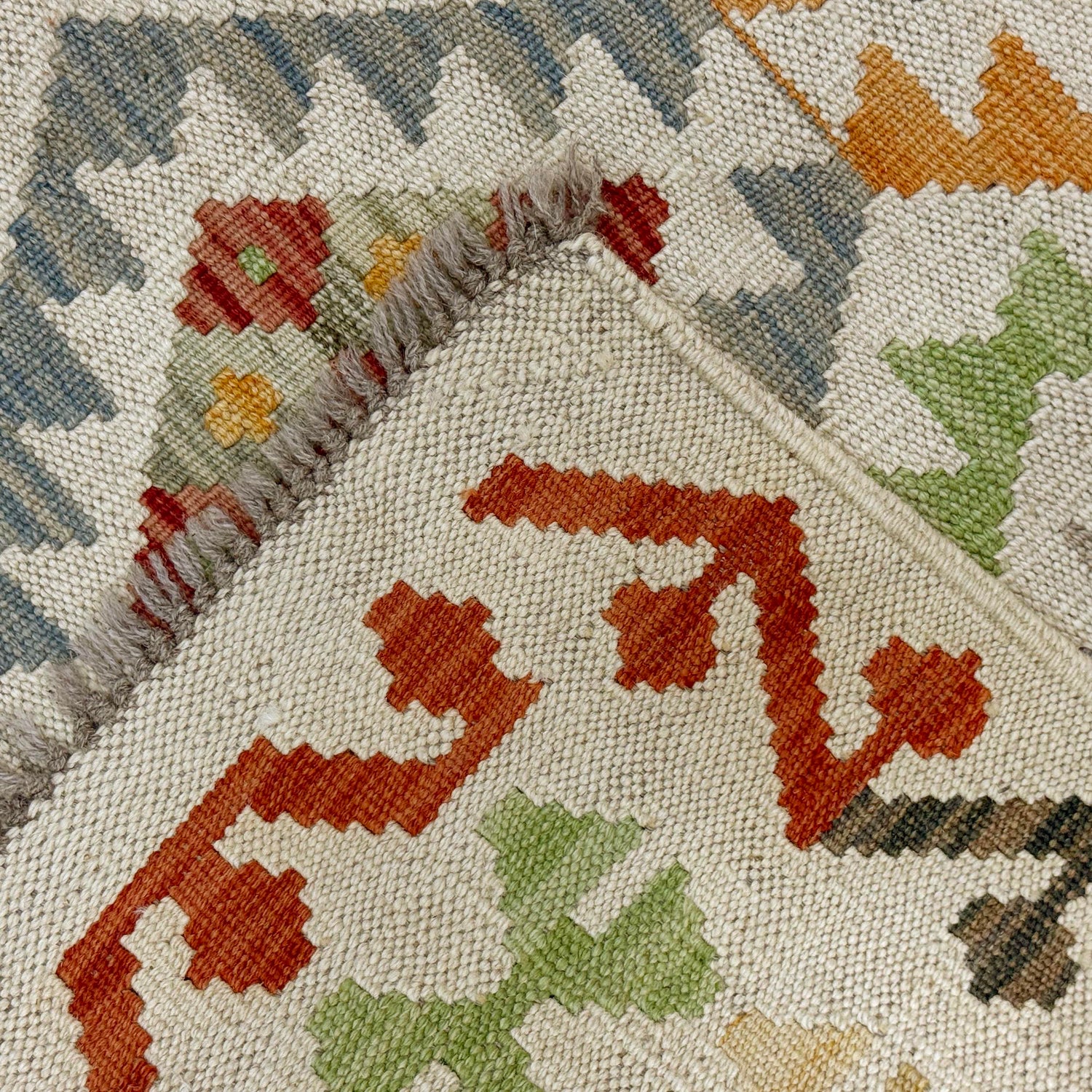 Handmade Multi Kilim Geometric 2x4 ft
