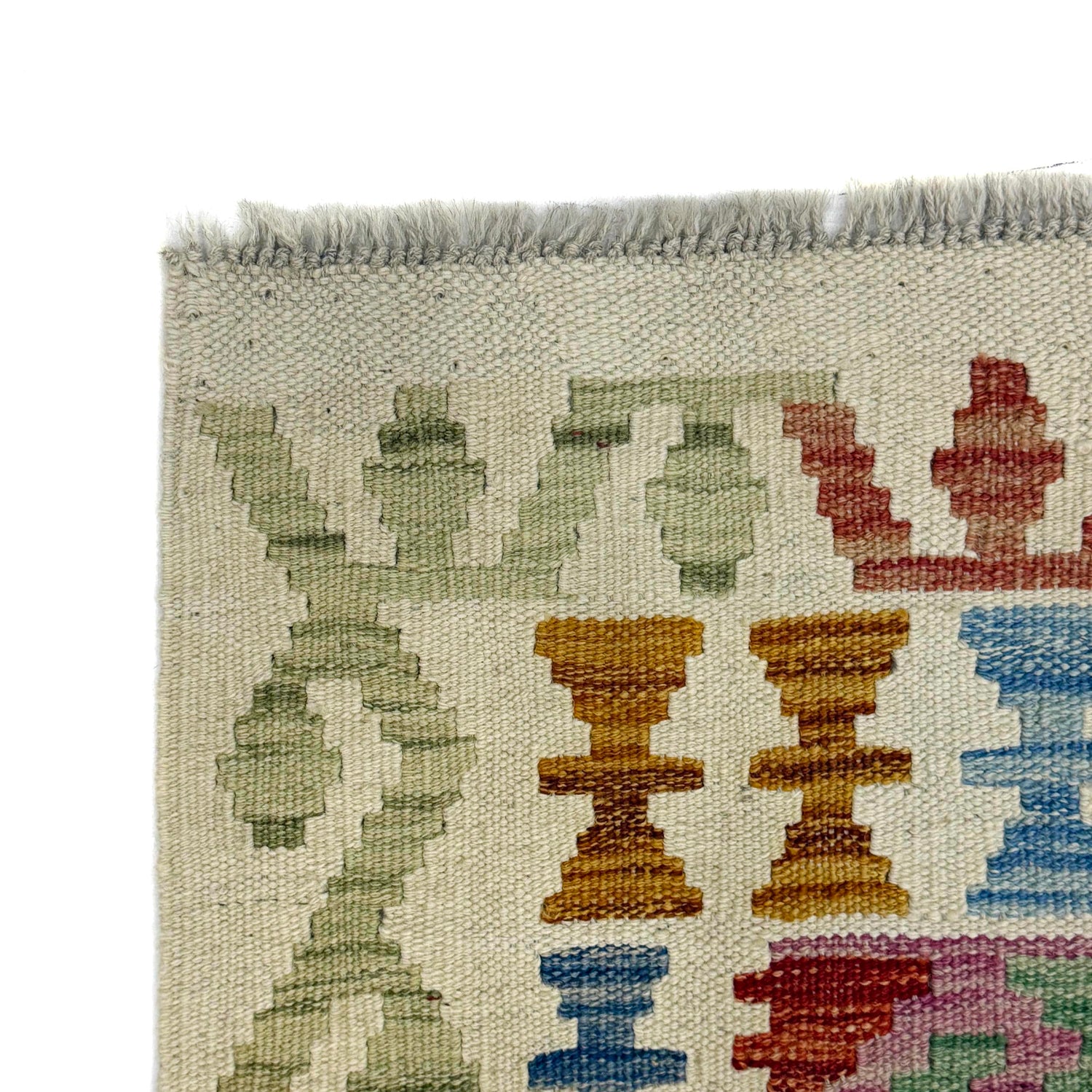 Handmade Multi Kilim Geometric 2x4 ft