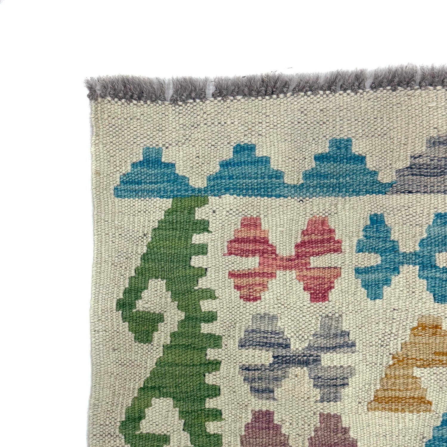 Handmade Multi Kilim Geometric 2x4 ft