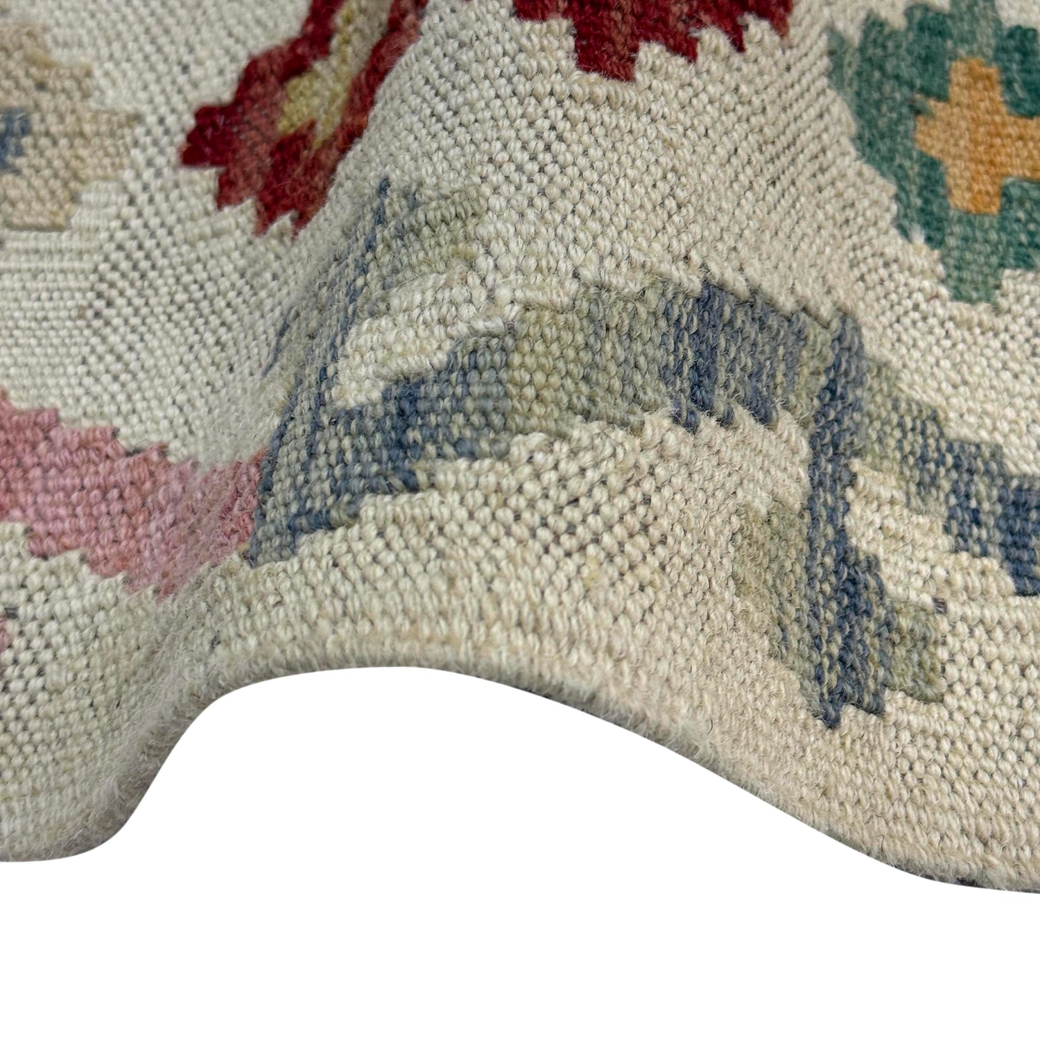 Handmade Multi Kilim Geometric 2x4 ft