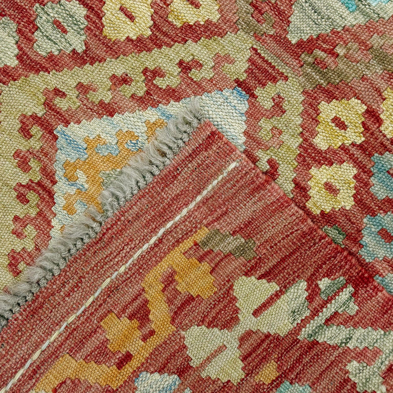 Handmade Multi Kilim Geometric 2x4 ft